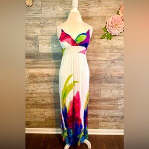 Planet Gold Floral Maxi Dress
